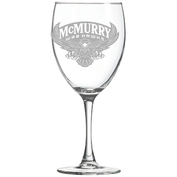 McMurry University Polar Camel 10 1/2 oz. Wine Glass
