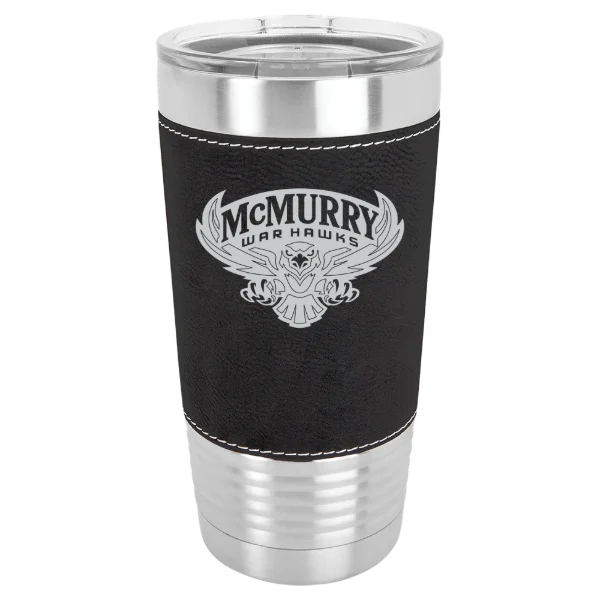 McMurry University Polar Camel 20 oz. Leatherette Grip Tumbler with Standard Lid