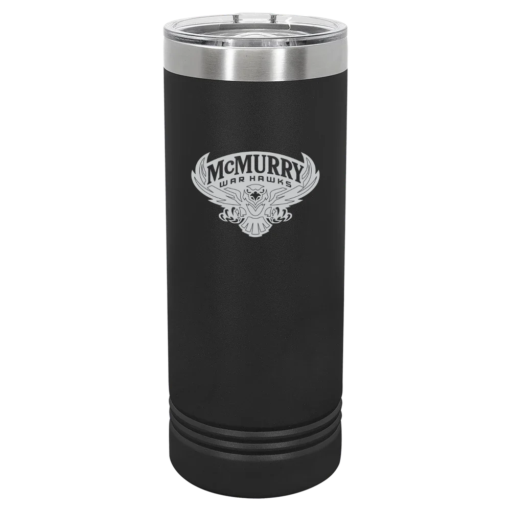 McMurry University Polar Camel 22 oz. Skinny Tumbler with Slider Lid