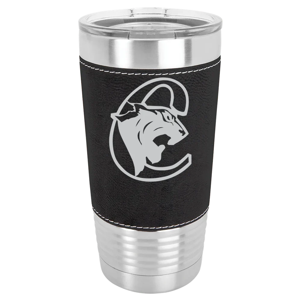 Medgar Evers College Polar Camel 20 oz. Leatherette Grip Tumbler with Standard Lid