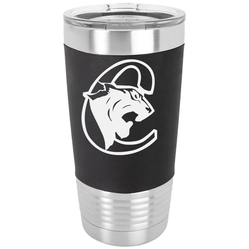 Medgar Evers College Polar Camel 20 oz. Silicone Grip Tumbler with Standard Lid