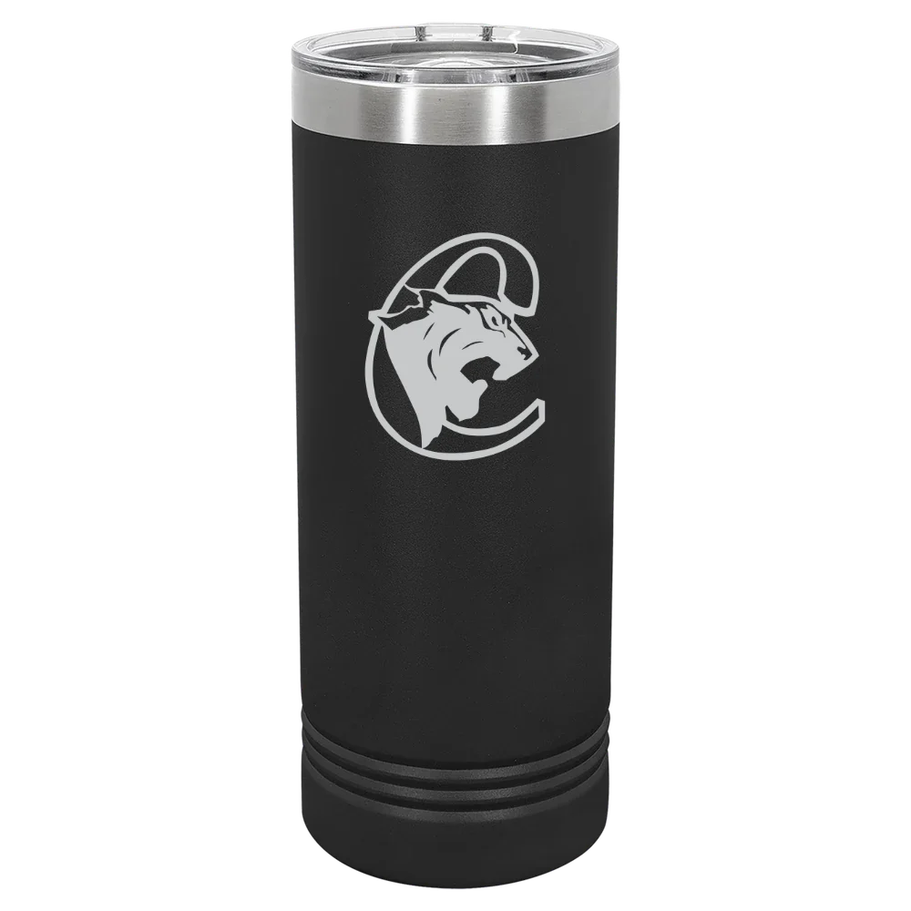 Medgar Evers College Polar Camel 22 oz. Skinny Tumbler with Slider Lid