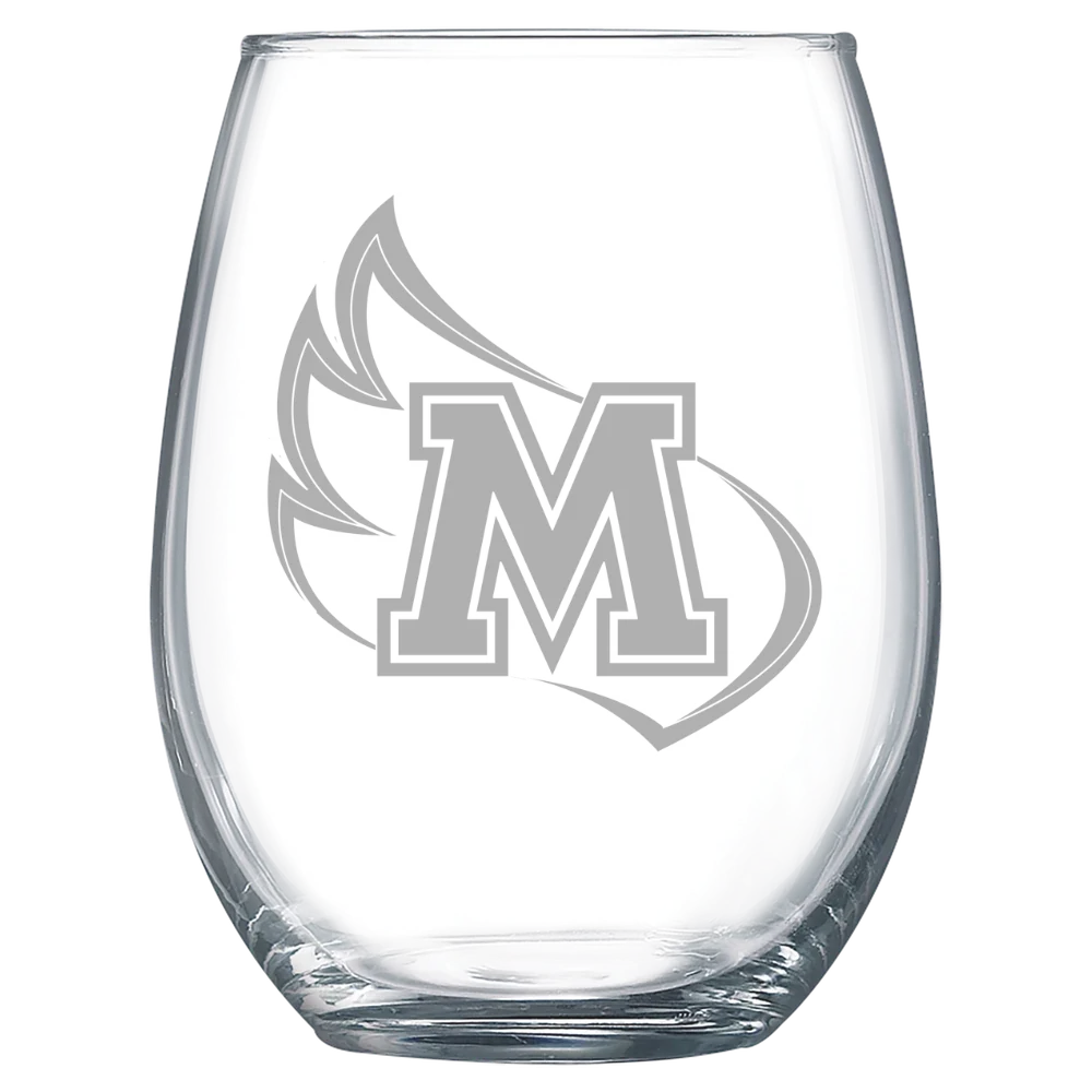 Meredith College Polar Camel 15 oz. Stemless Wine Glass