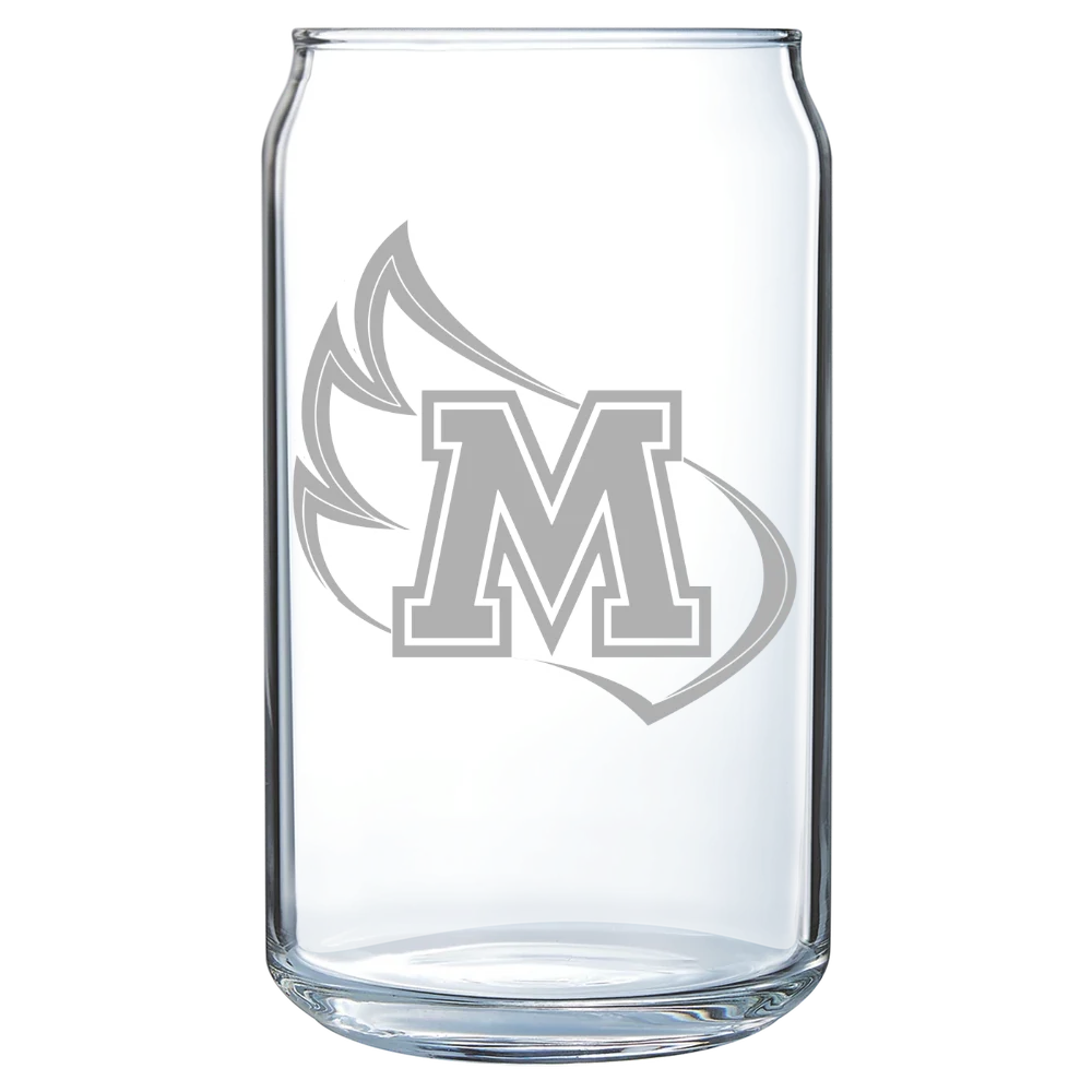 Meredith College Polar Camel 16 oz. Can Glass