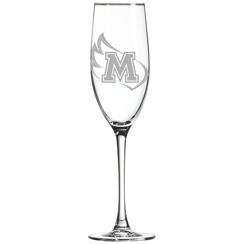 Meredith College Polar Camel 8 oz. Champagne Flute