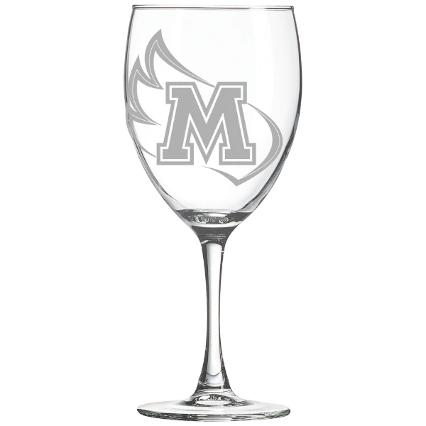 Meredith College Polar Camel 10 1/2 oz. Wine Glass
