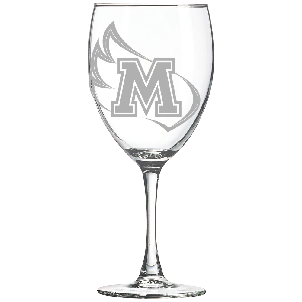 Meredith College Polar Camel 10 1/2 oz. Wine Glass