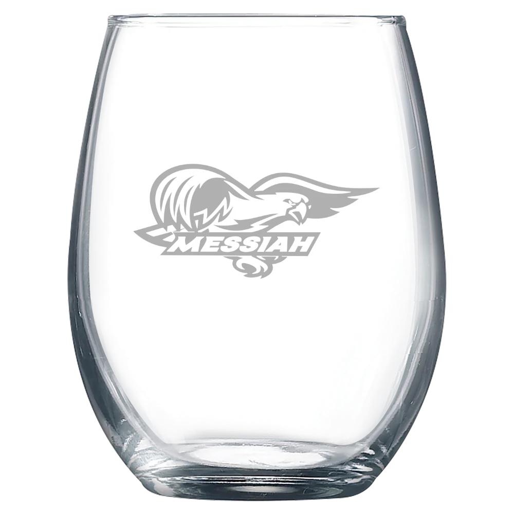 Messiah University Polar Camel 9 oz. Stemless Wine Glass