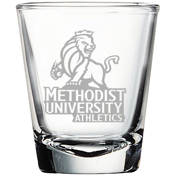 Methodist University Polar Camel 1.7 oz. Shot Glass