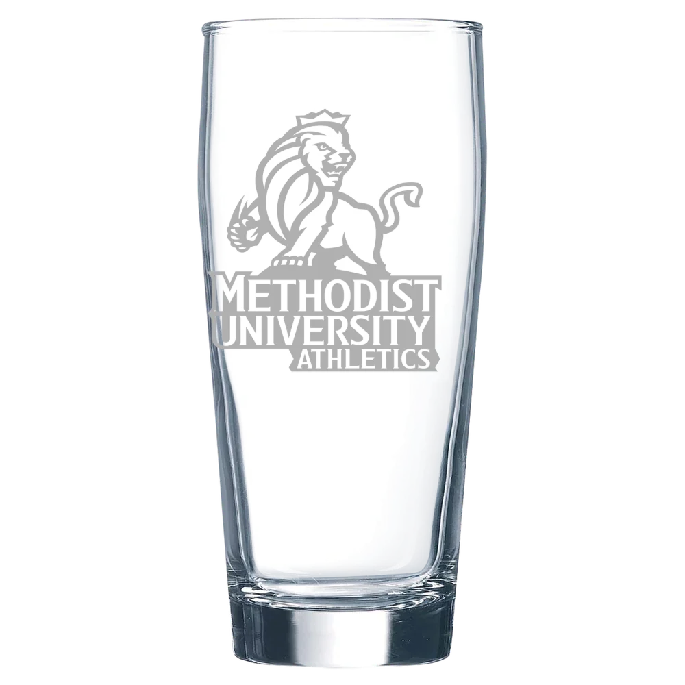 Methodist University Polar Camel 16 oz. Willi Becher Beer Glass