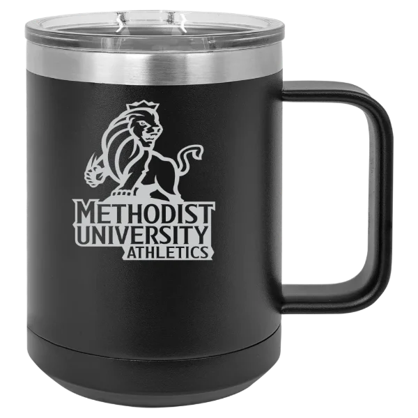 Methodist University Polar Camel 15 oz. Mug with Slider Lid