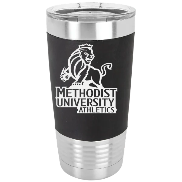 Methodist University Polar Camel 20 oz. Silicone Grip Tumbler with Standard Lid