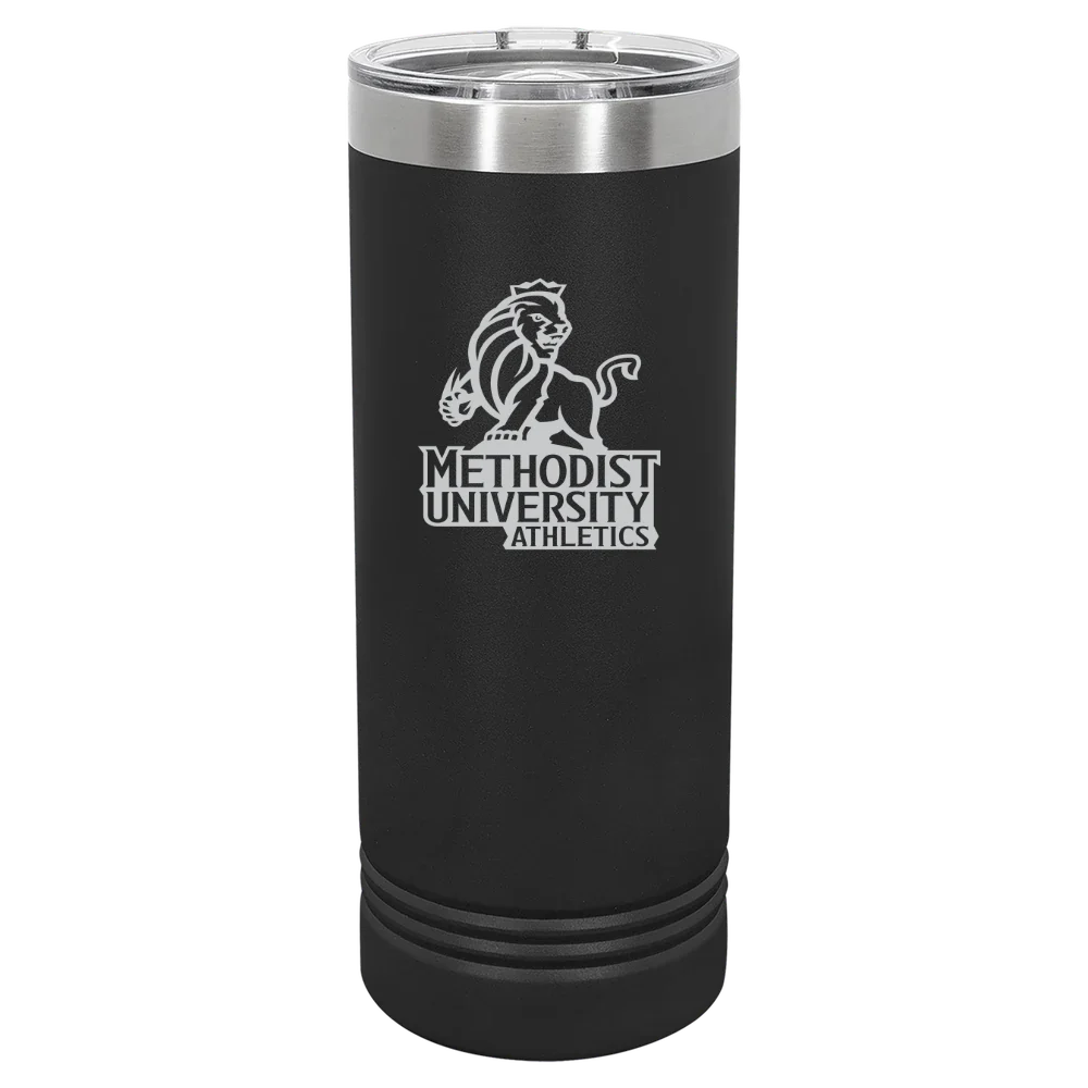 Methodist University Polar Camel 22 oz. Skinny Tumbler with Slider Lid