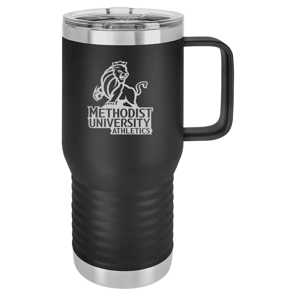Methodist University Polar Camel 20 oz. Travel Mug with Slider Lid