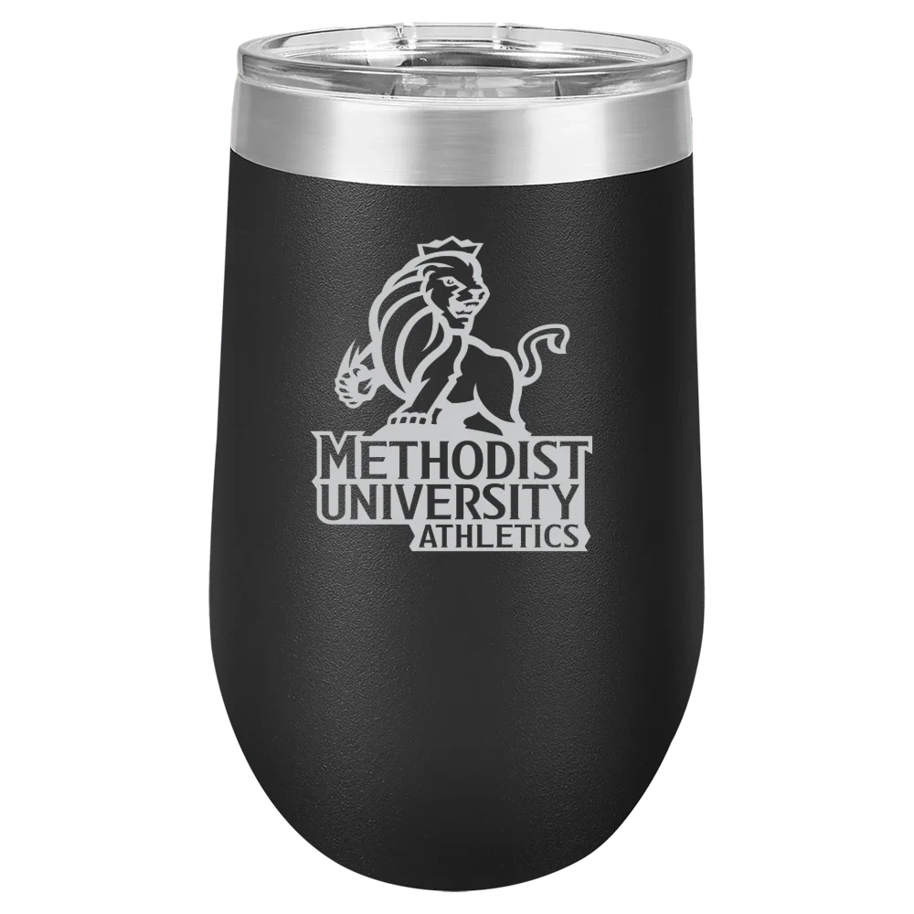 Methodist University Polar Camel 16 oz. Stemless Wine Tumbler