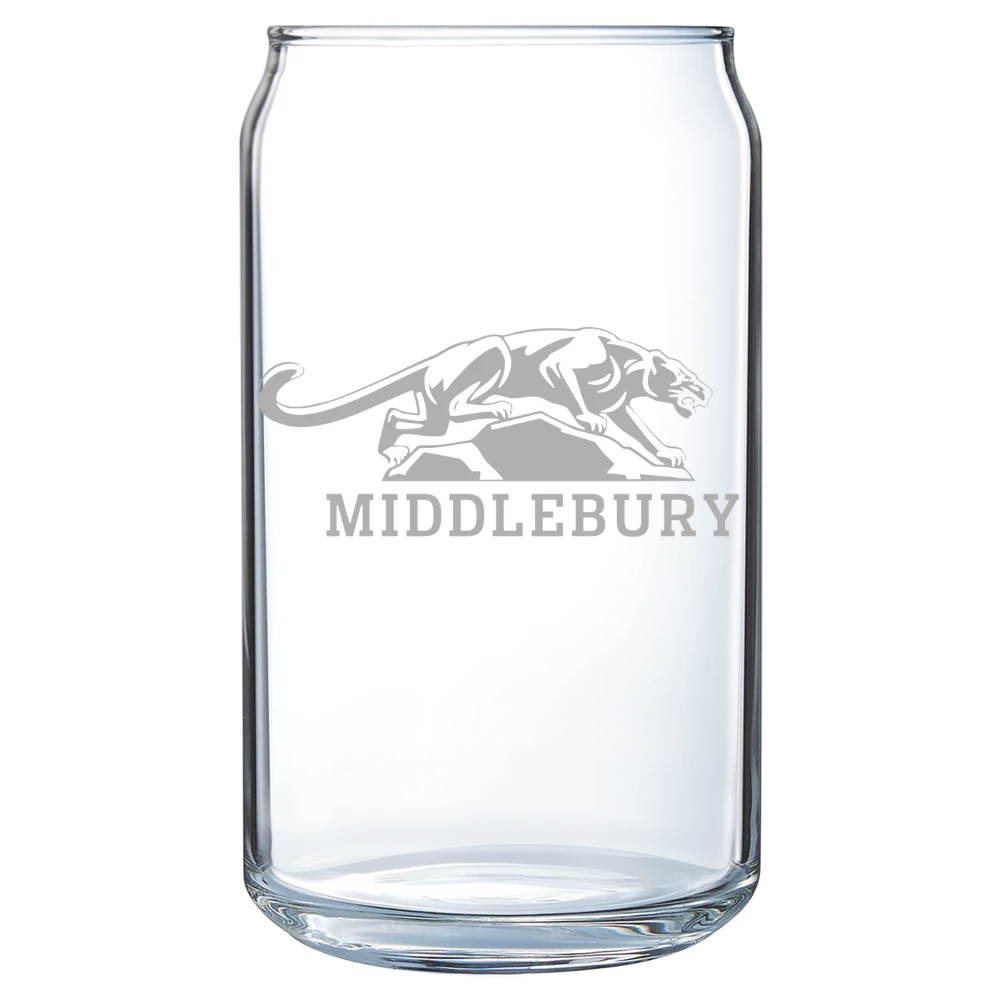 Middlebury College Polar Camel 16 oz. Can Glass