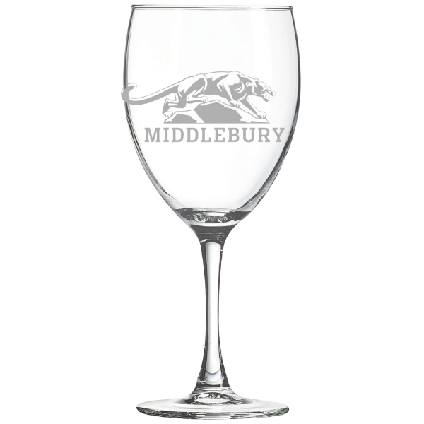 Middlebury College Polar Camel 10 1/2 oz. Wine Glass