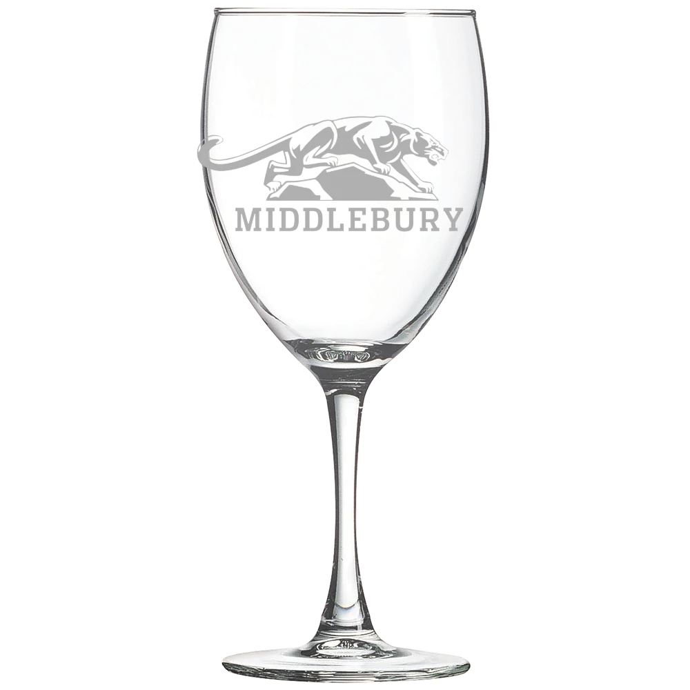 Middlebury College Polar Camel 10 1/2 oz. Wine Glass
