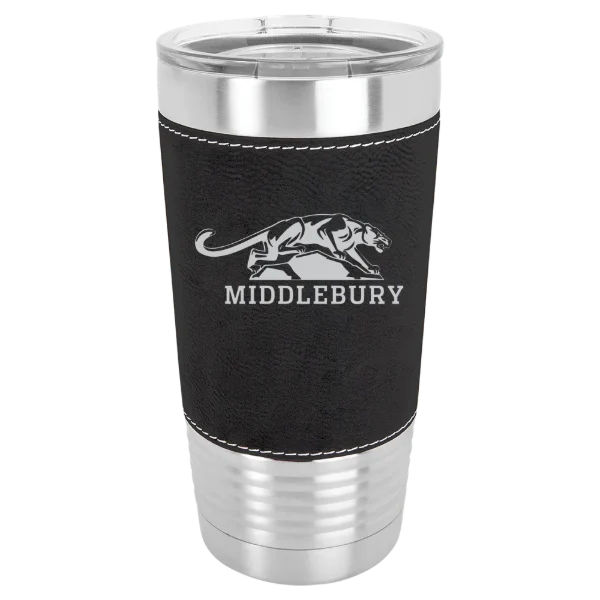 Middlebury College Polar Camel 20 oz. Leatherette Grip Tumbler with Standard Lid
