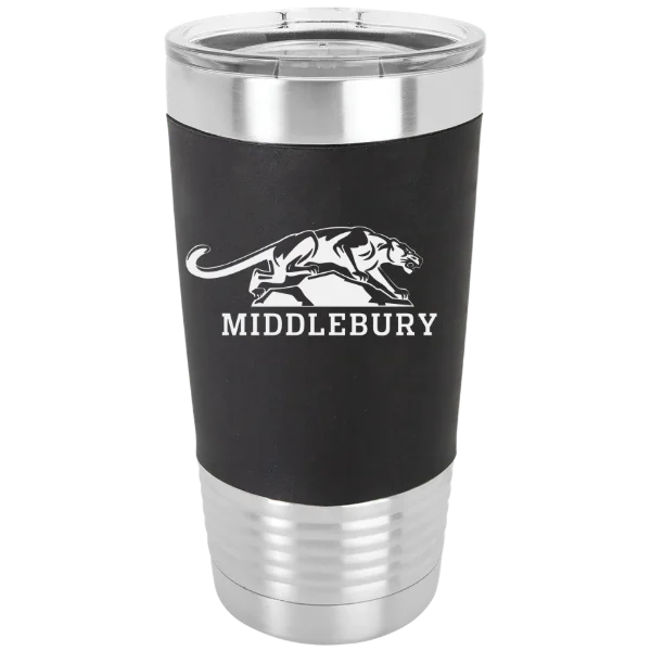 Middlebury College Polar Camel 20 oz. Silicone Grip Tumbler with Standard Lid