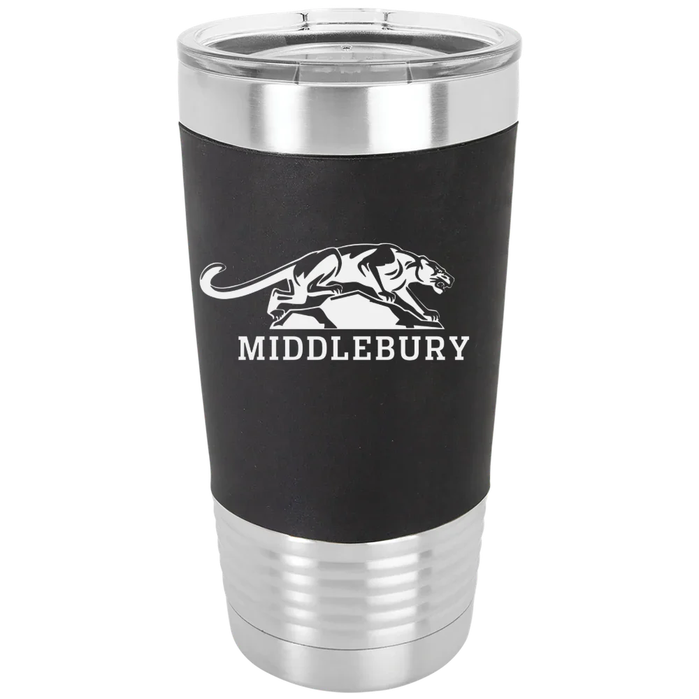 Middlebury College Polar Camel 20 oz. Silicone Grip Tumbler with Standard Lid