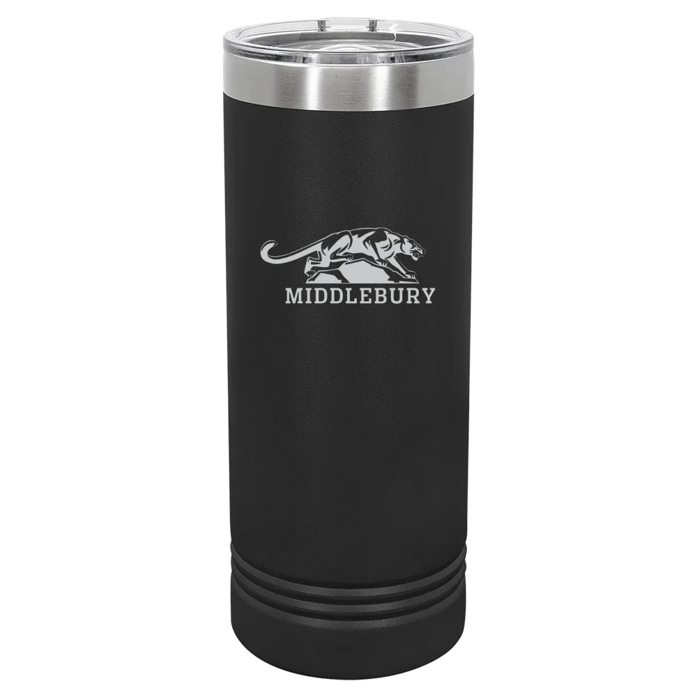 Middlebury College Polar Camel 22 oz. Skinny Tumbler with Slider Lid