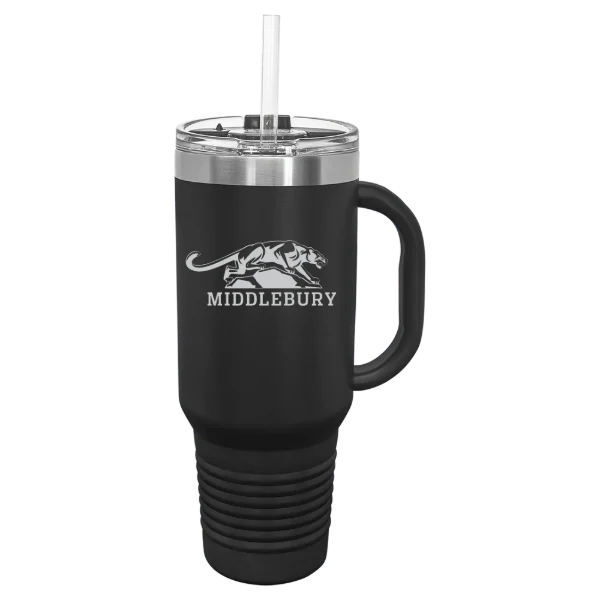 Middlebury College Polar Camel 40 oz. Travel Mug with Snap Lid & Straw