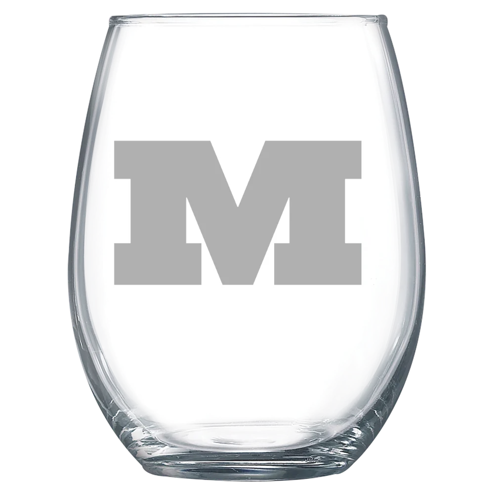 Millikin University Polar Camel 15 oz. Stemless Wine Glass
