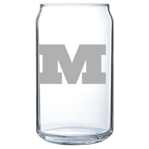 Millikin University Polar Camel 16 oz. Can Glass