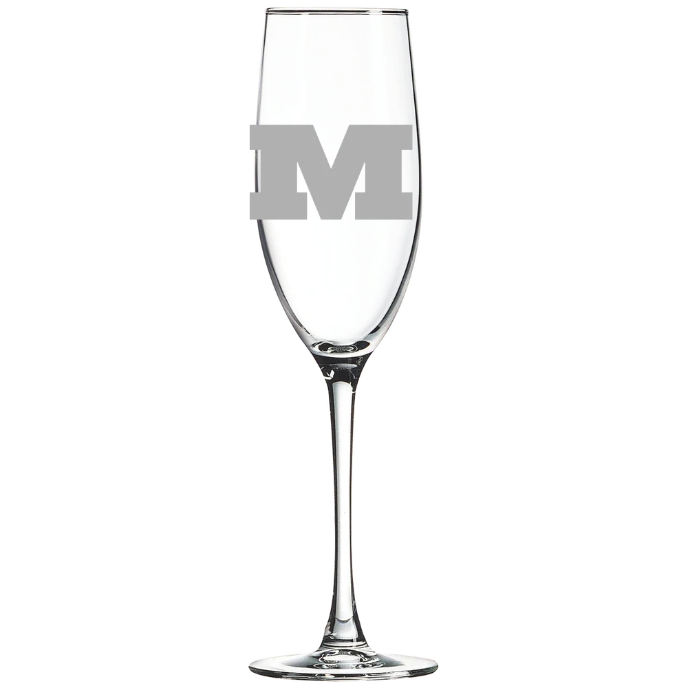 Millikin University Polar Camel 8 oz. Champagne Flute