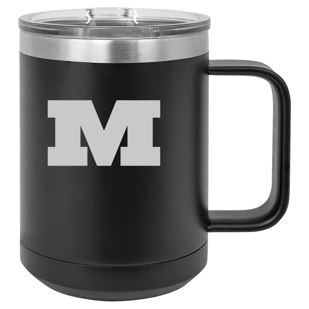 Millikin University Polar Camel 15 oz. Mug with Slider Lid
