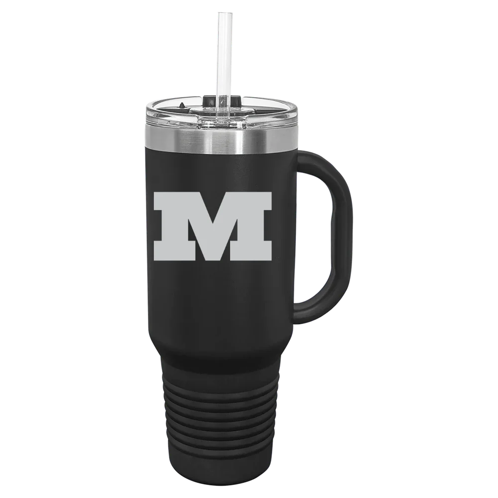 Millikin University Polar Camel 40 oz. Travel Mug with Snap Lid & Straw