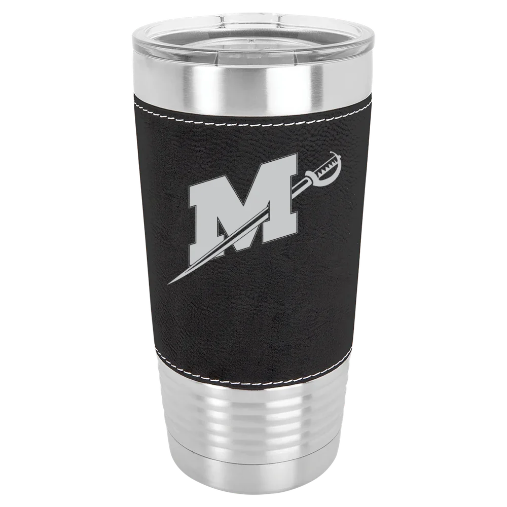Millsaps College Polar Camel 20 oz. Leatherette Grip Tumbler with Standard Lid
