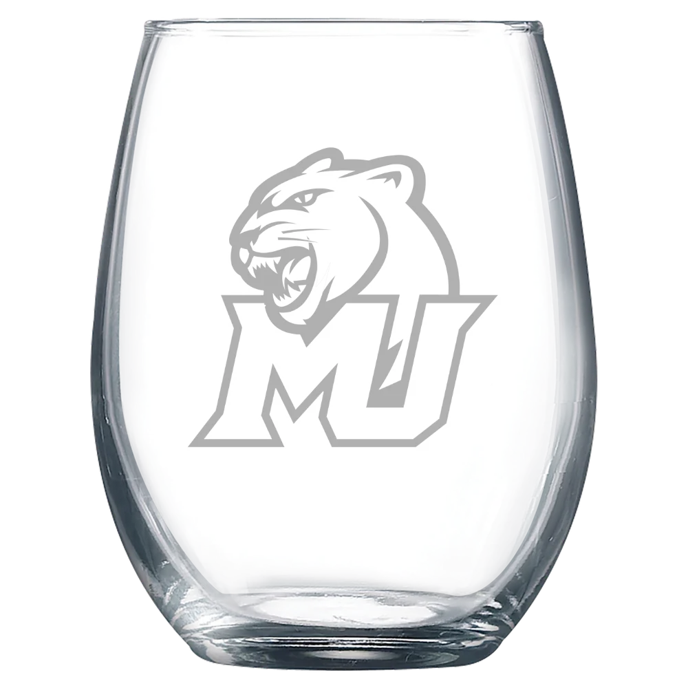Misericordia University Polar Camel 9 oz. Stemless Wine Glass