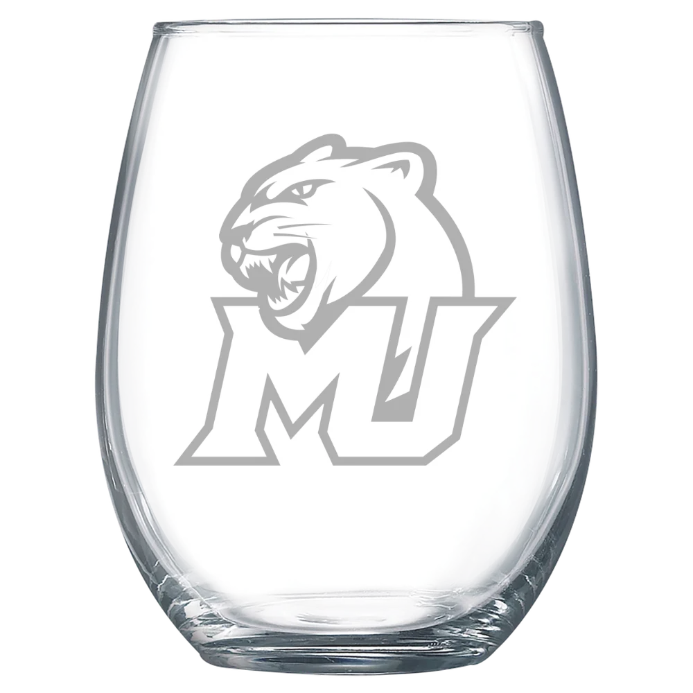 Misericordia University Polar Camel 15 oz. Stemless Wine Glass