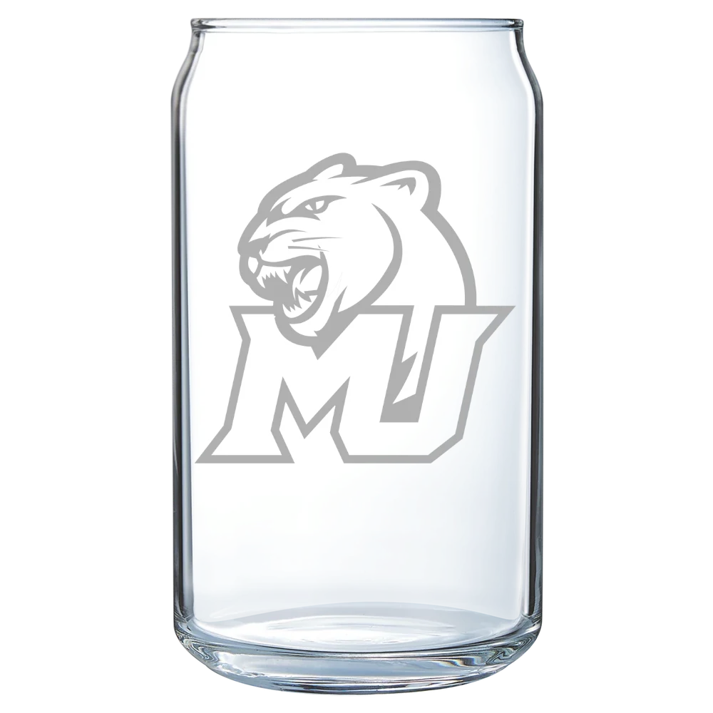 Misericordia University Polar Camel 16 oz. Can Glass