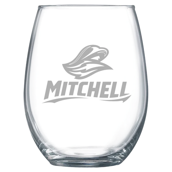 Mitchell College Polar Camel 15 oz. Stemless Wine Glass