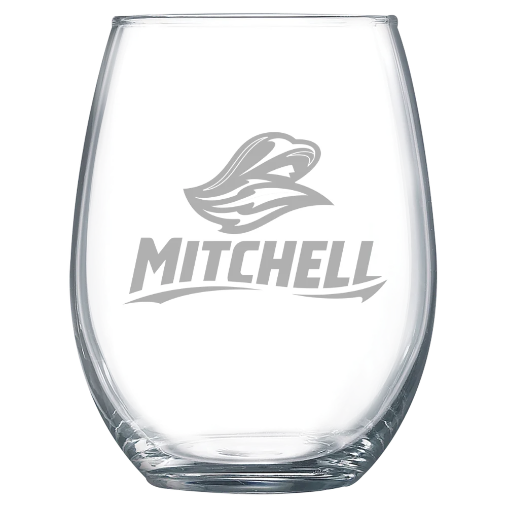 Mitchell College Polar Camel 15 oz. Stemless Wine Glass