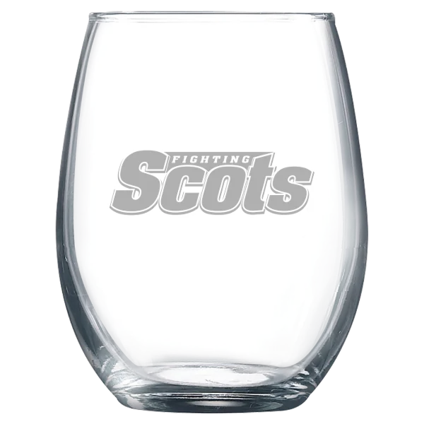 Monmouth College (Illinois) Polar Camel 9 oz. Stemless Wine Glass