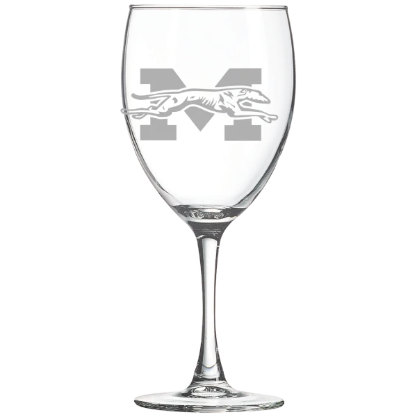 Moravian University Polar Camel 10 1/2 oz. Wine Glass