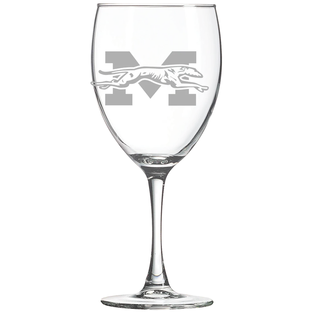 Moravian University Polar Camel 10 1/2 oz. Wine Glass