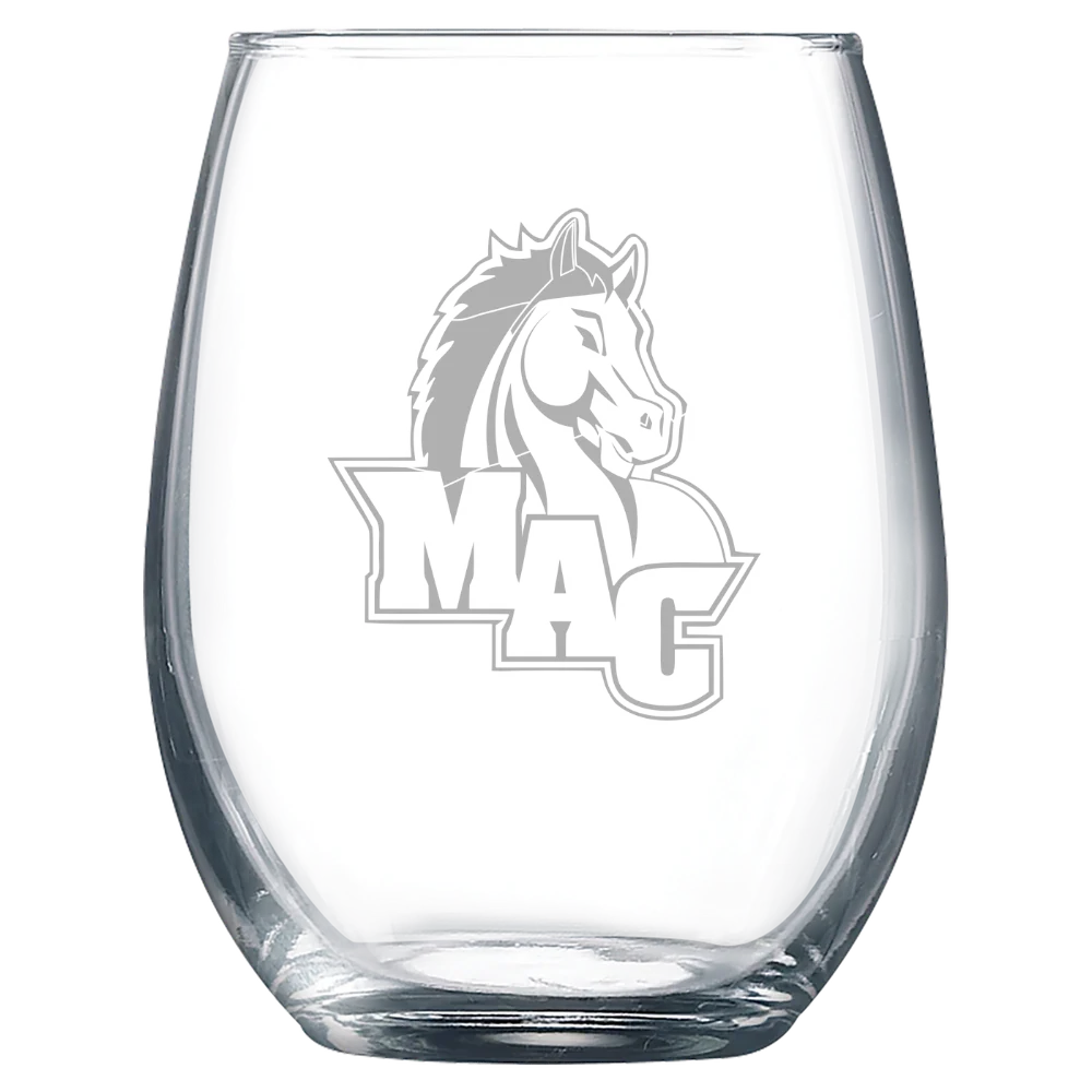 Mount Aloysius College Polar Camel 9 oz. Stemless Wine Glass