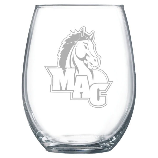 Mount Aloysius College Polar Camel 15 oz. Stemless Wine Glass