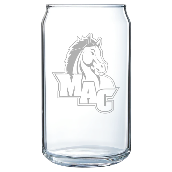 Mount Aloysius College Polar Camel 16 oz. Can Glass