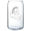 Mount Aloysius College Polar Camel 16 oz. Can Glass