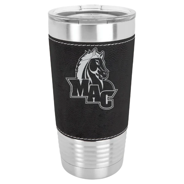 Mount Aloysius College Polar Camel 20 oz. Leatherette Grip Tumbler with Standard Lid