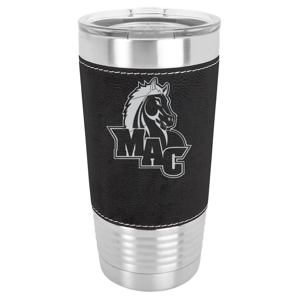 Mount Aloysius College Polar Camel 20 oz. Leatherette Grip Tumbler with Standard Lid
