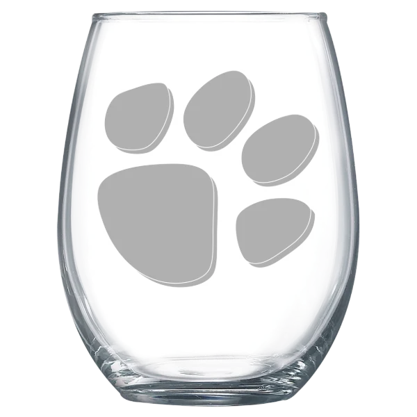 Mount Holyoke College Polar Camel 15 oz. Stemless Wine Glass