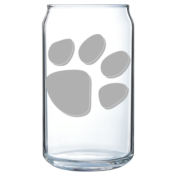 Mount Holyoke College Polar Camel 16 oz. Can Glass