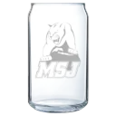 Mount St. Joseph University Polar Camel 16 oz. Can Glass